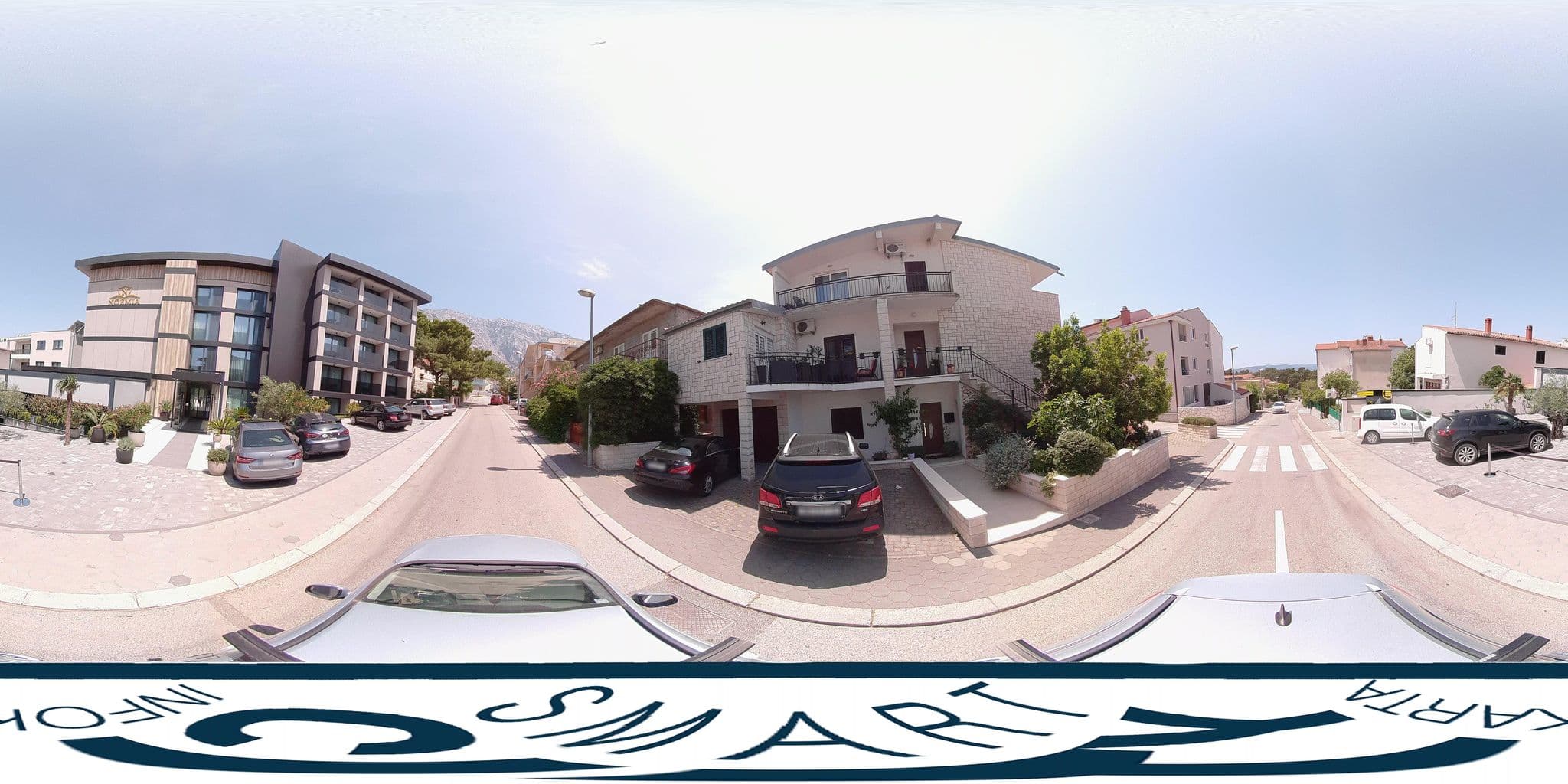 Street view near Hotel Gada, Baška Voda — © SilvioBasic (CC BY-SA · Mapillary)