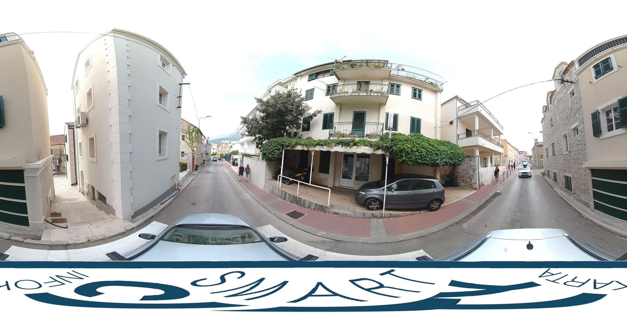 Street view near Milan Apartments, Makarska — © SilvioBasic (CC BY-SA · Mapillary)