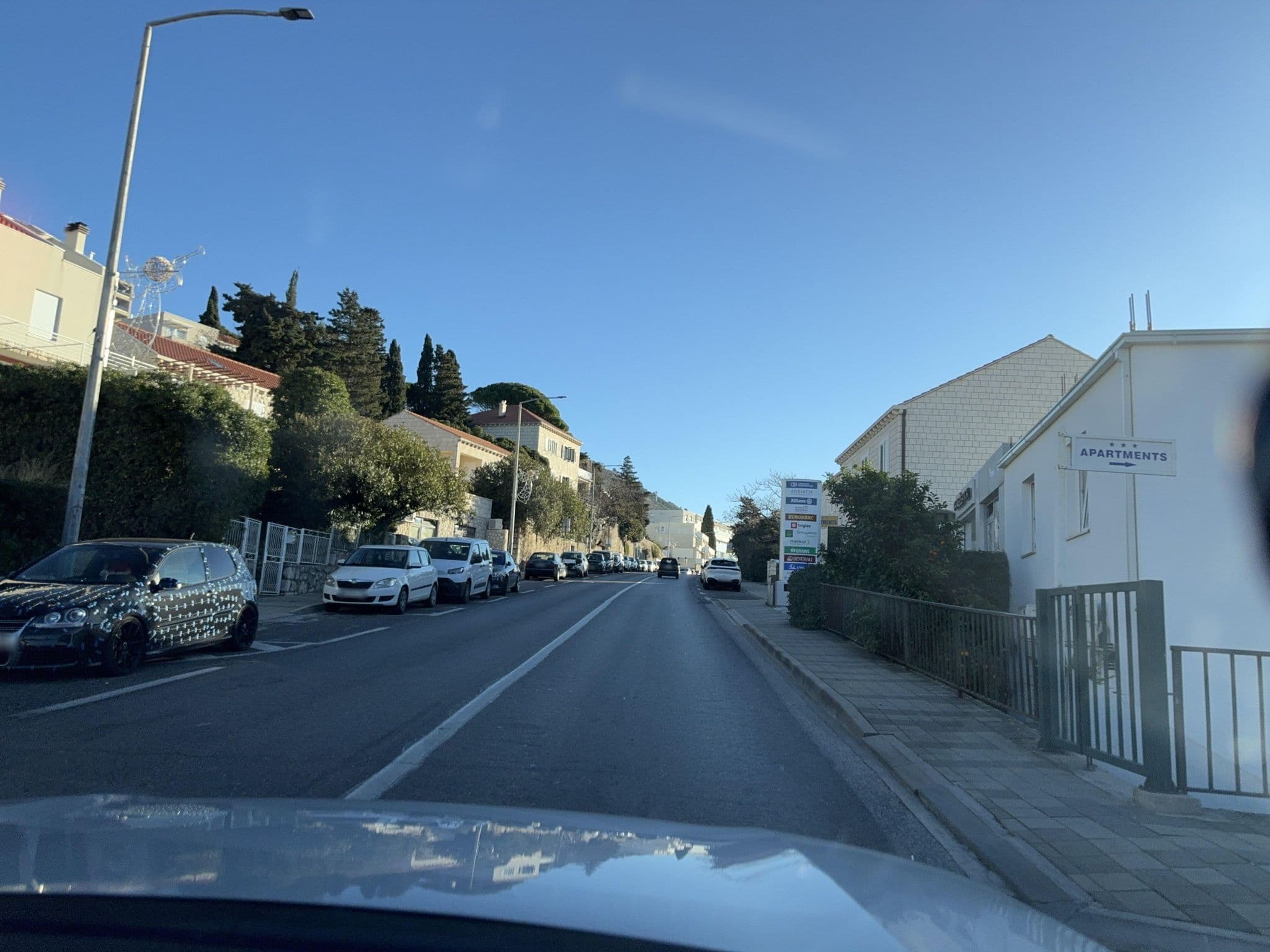 Street view near Sunshine Apartments, Dubrovnik — © filipb (CC BY-SA · Mapillary)
