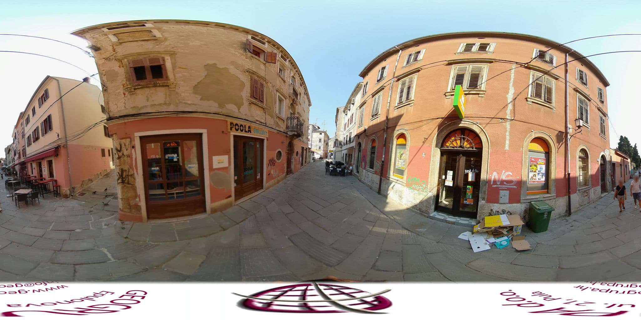 Street view near Old Town Uspon, Pula — © dinodim (CC BY-SA · Mapillary)