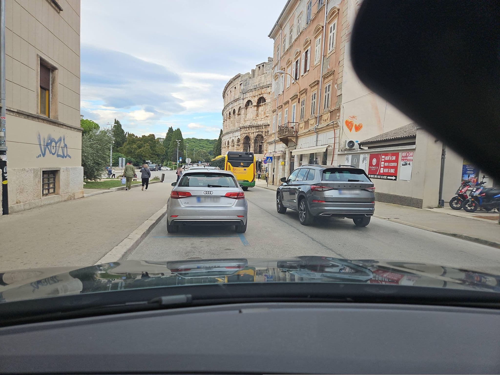 Street view near ArenaCentar Apartments Pula, Pula — © toho (CC BY-SA · Mapillary)