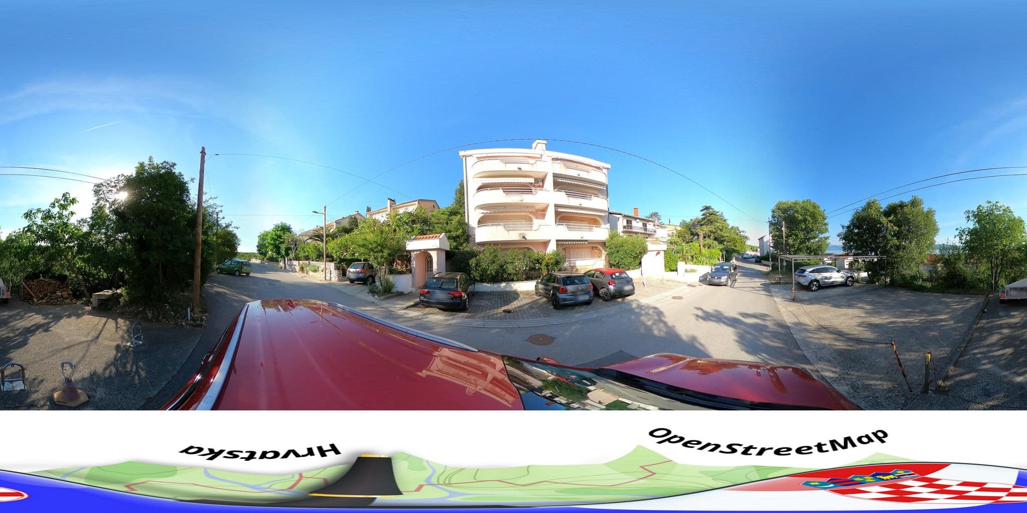 Street view near Apartment Dubravko 110, Dramalj — © hbogner (CC BY-SA · Mapillary)