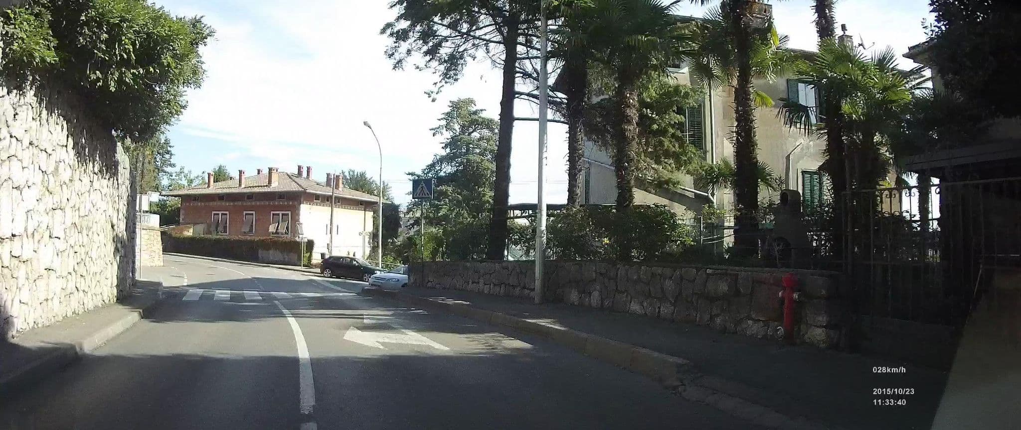 Street view near Villa Elbe, Lovran — © idelac (CC BY-SA · Mapillary)
