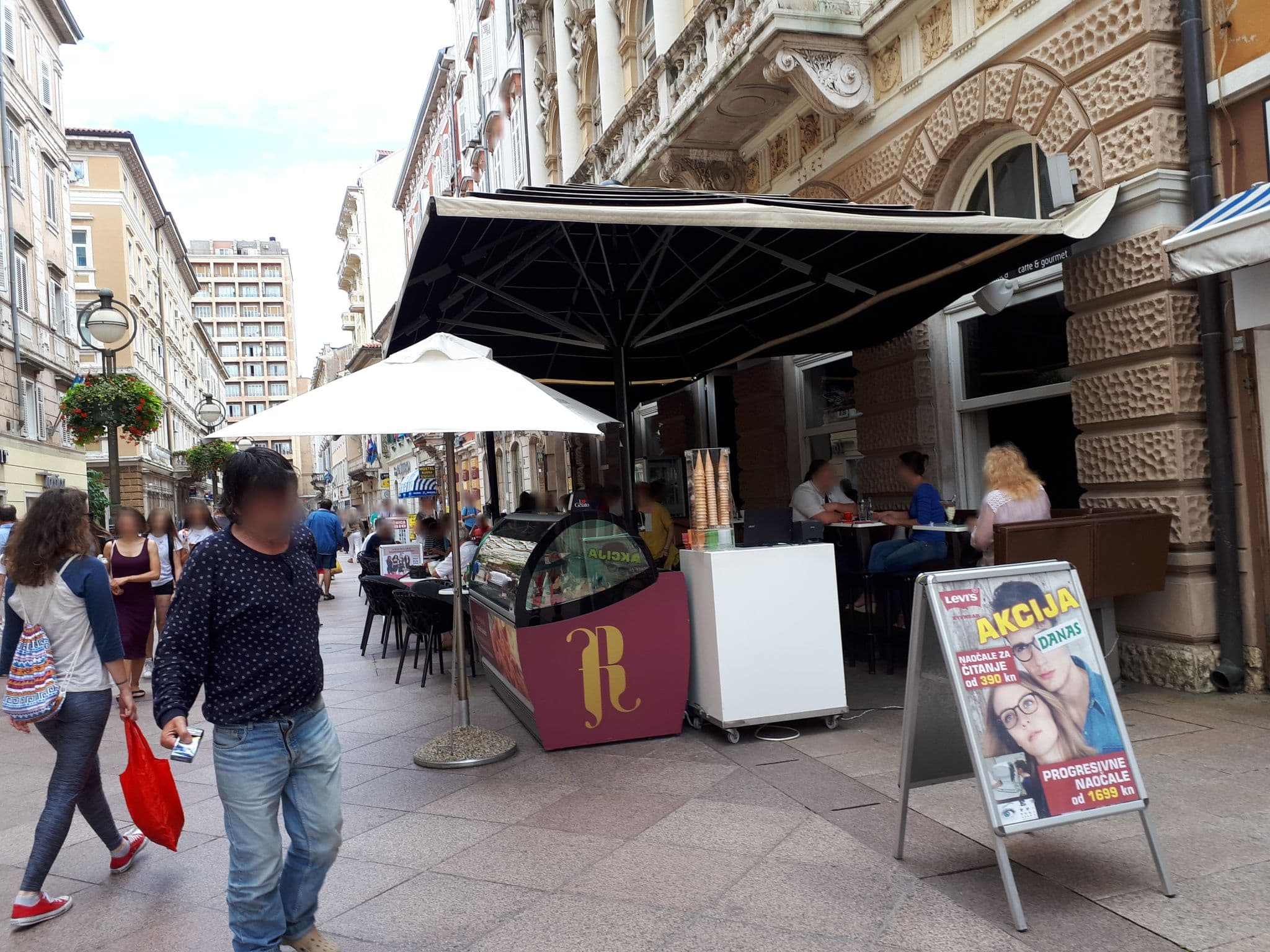 Street view near Apartment Korzo Filodrammatica, Rijeka — © natica (CC BY-SA · Mapillary)