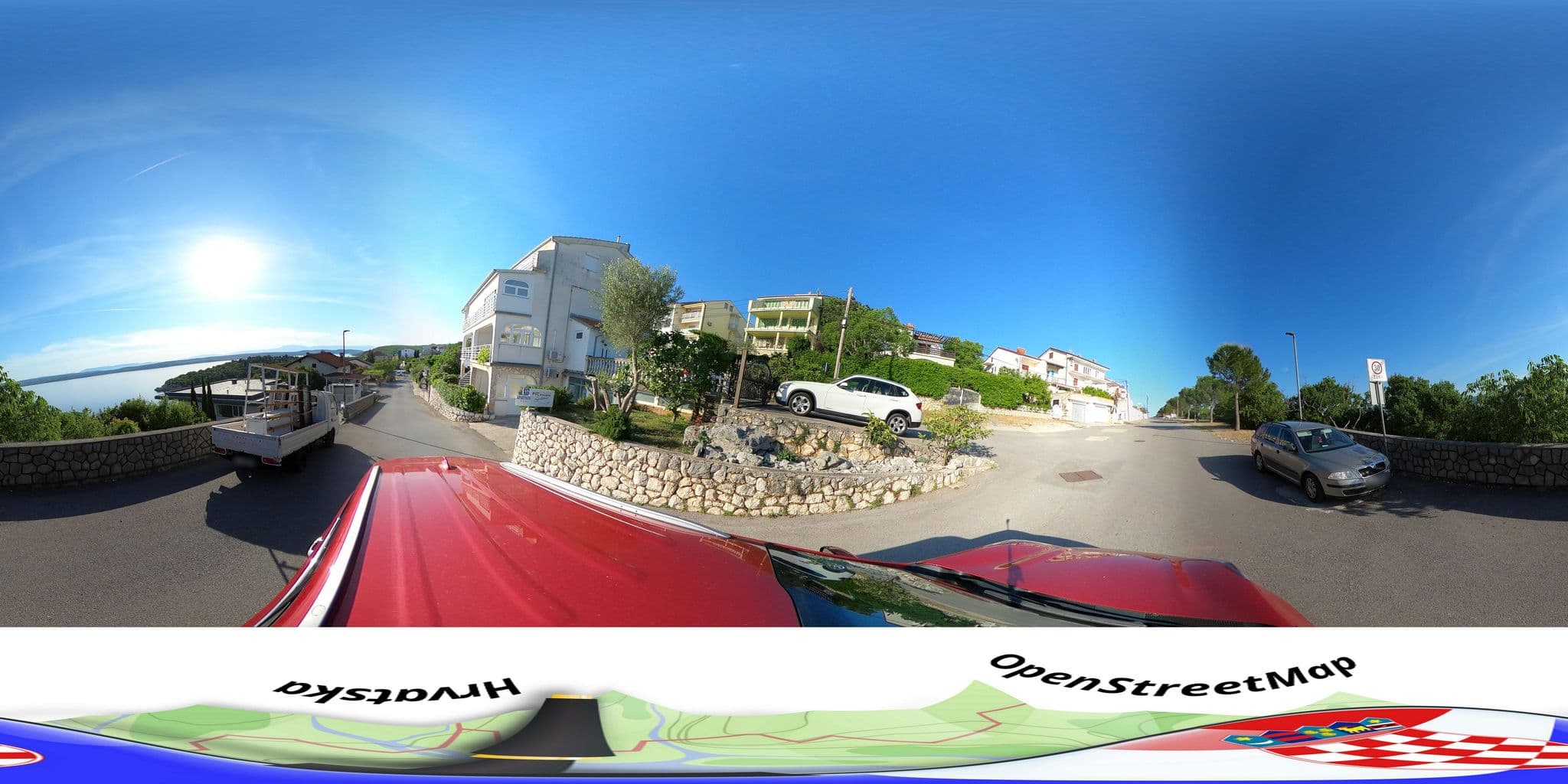 Street view near Azalea Apartments, Dramalj — © hbogner (CC BY-SA · Mapillary)