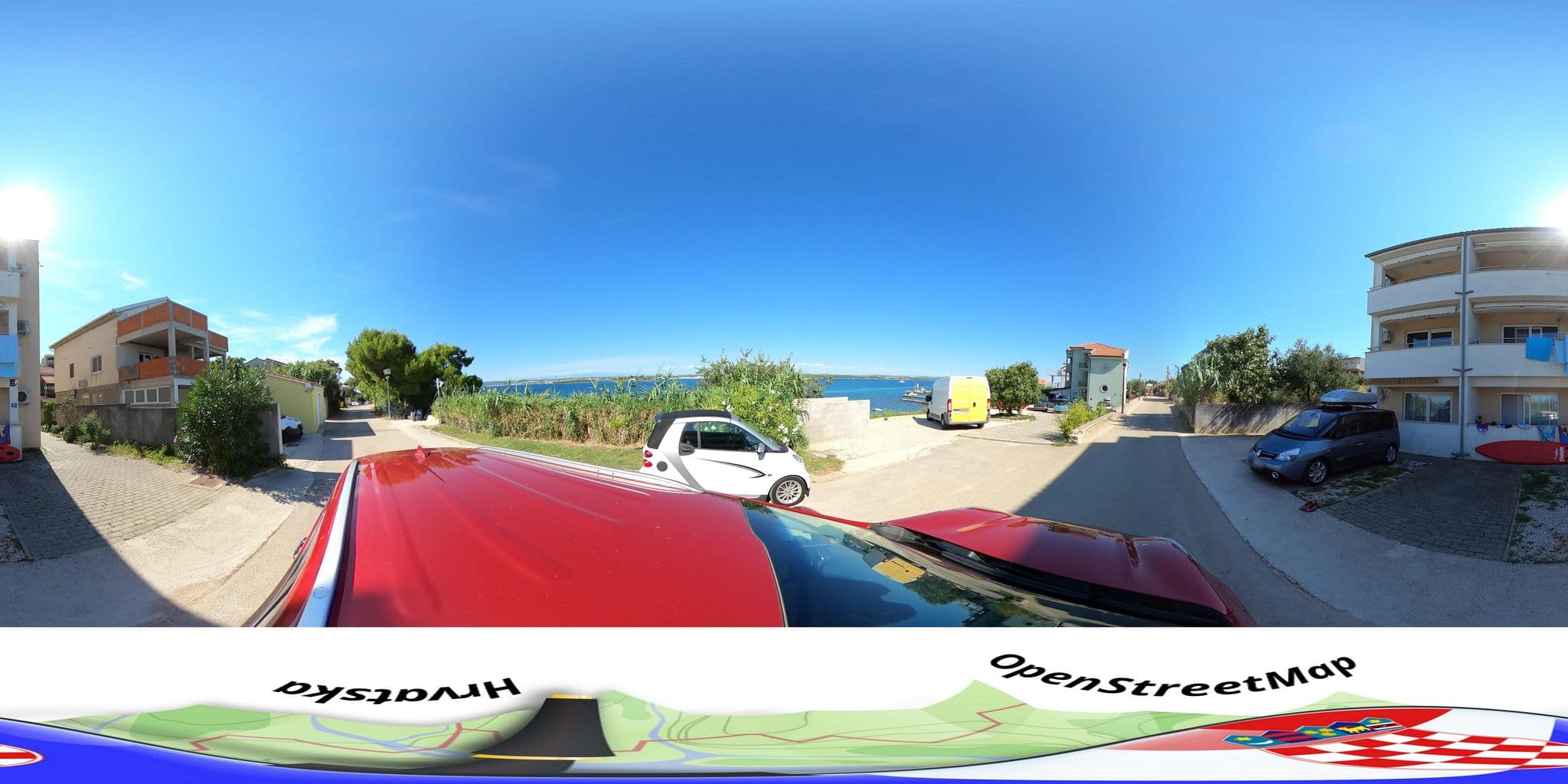 Street view near Apartments Marija Tkon, Biograd na Moru — © hbogner (CC BY-SA · Mapillary)