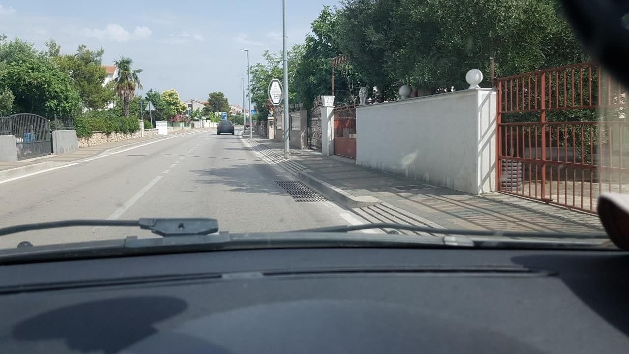 Street view near Apartments Ljubica, Vodice — © mik007 (CC BY-SA · Mapillary)