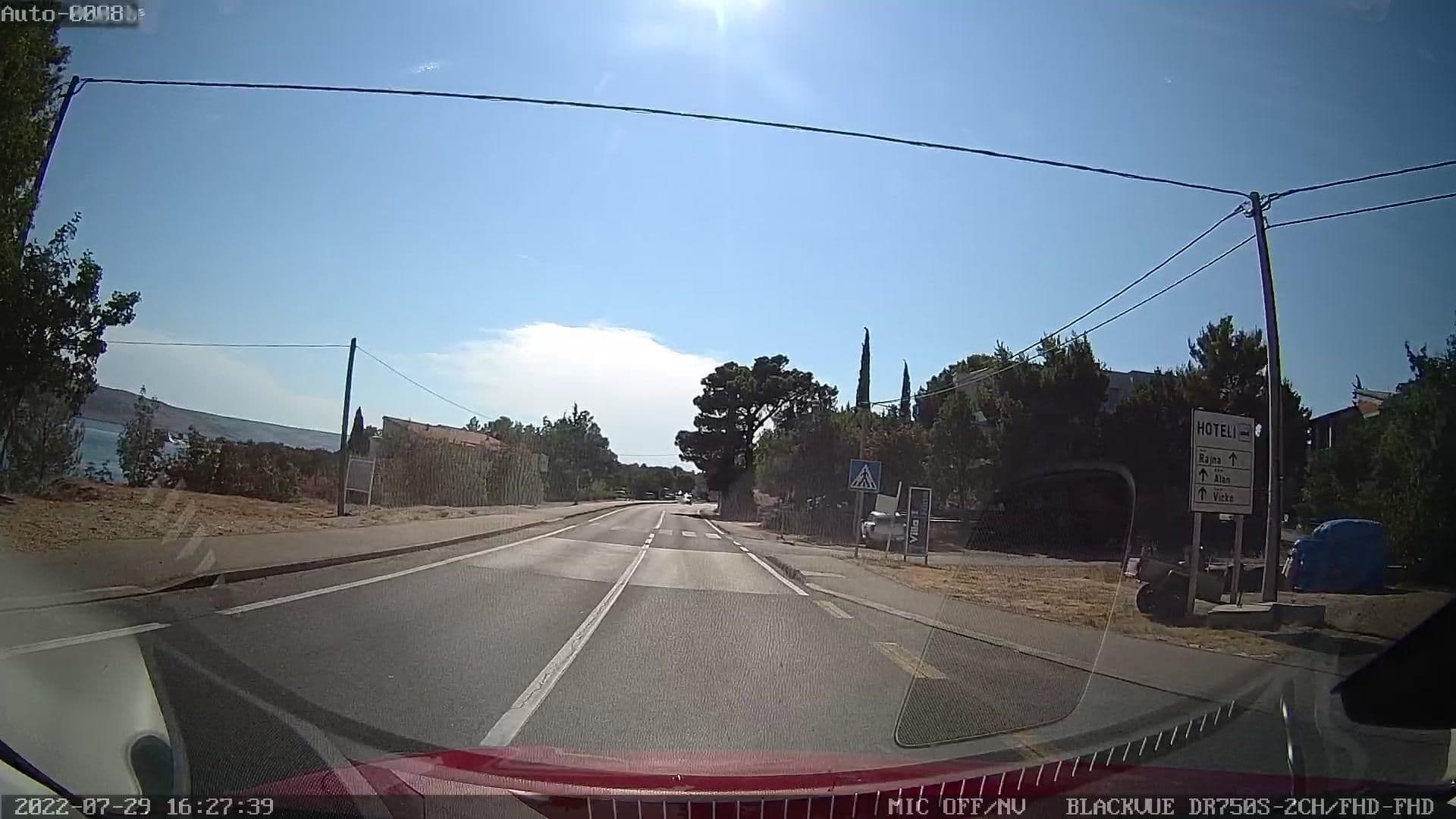 Street view near Paklenica Sport Apartments, Posedarje — © rdnnk (CC BY-SA · Mapillary)