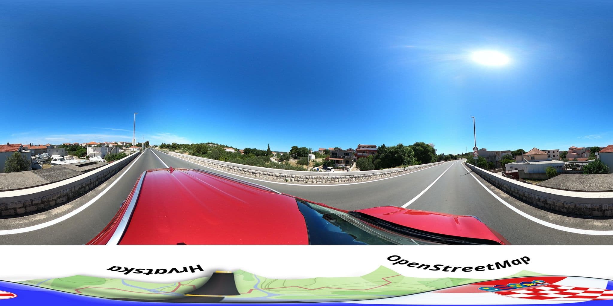 Street view near Apartment Julia, Pirovac — © hbogner (CC BY-SA · Mapillary)