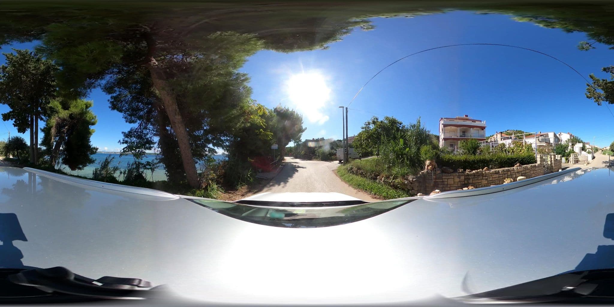 Street view near House Anca - Tkon, Biograd na Moru — © Hajdinjak_Ivan (CC BY-SA · Mapillary)