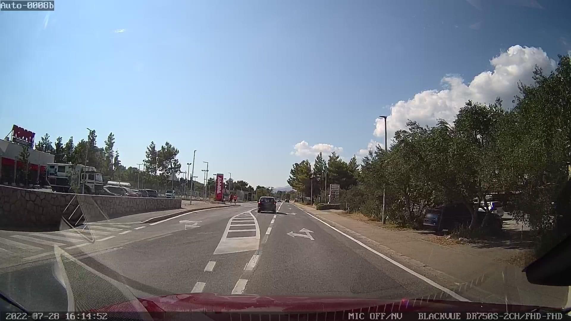 Street view near Apartments and Rooms Degenija, Posedarje — © rdnnk (CC BY-SA · Mapillary)