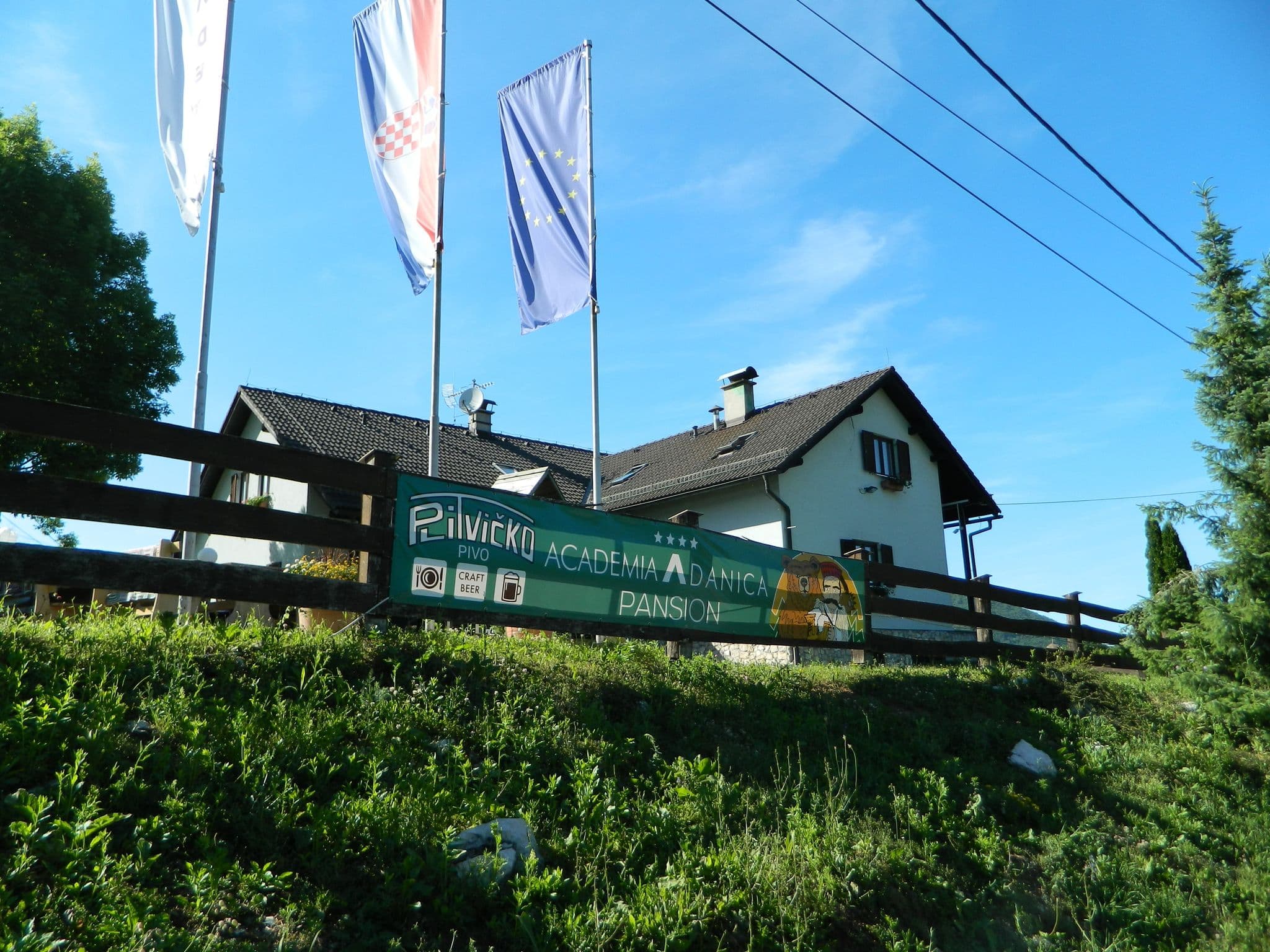 Street view near Guesthouse Academia Danica, Slunj — © mefe (CC BY-SA · Mapillary)
