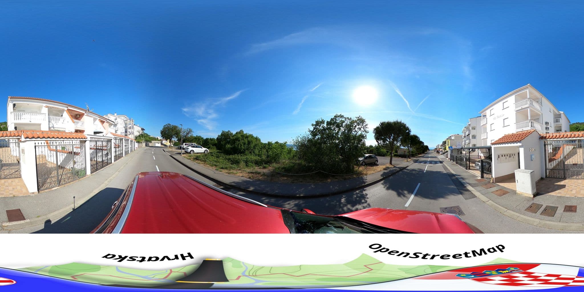 Street view near Vila Oleander, Dramalj — © hbogner (CC BY-SA · Mapillary)