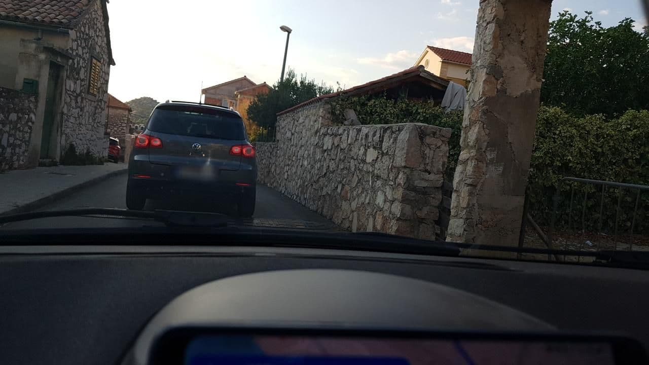 Street view near New Studio Apartments Trlaja, Šibenik — © mik007 (CC BY-SA · Mapillary)