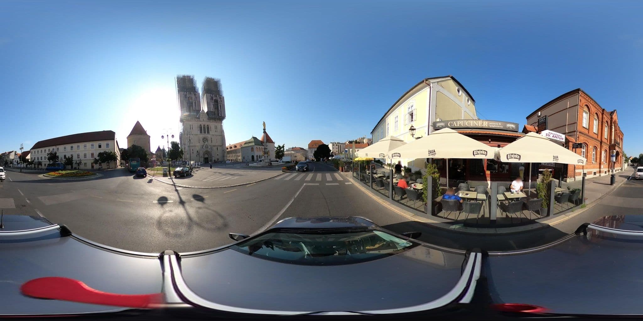 Street view near Amfora Hotel Pool, Zagreb — © tomislavzen12 (CC BY-SA · Mapillary)