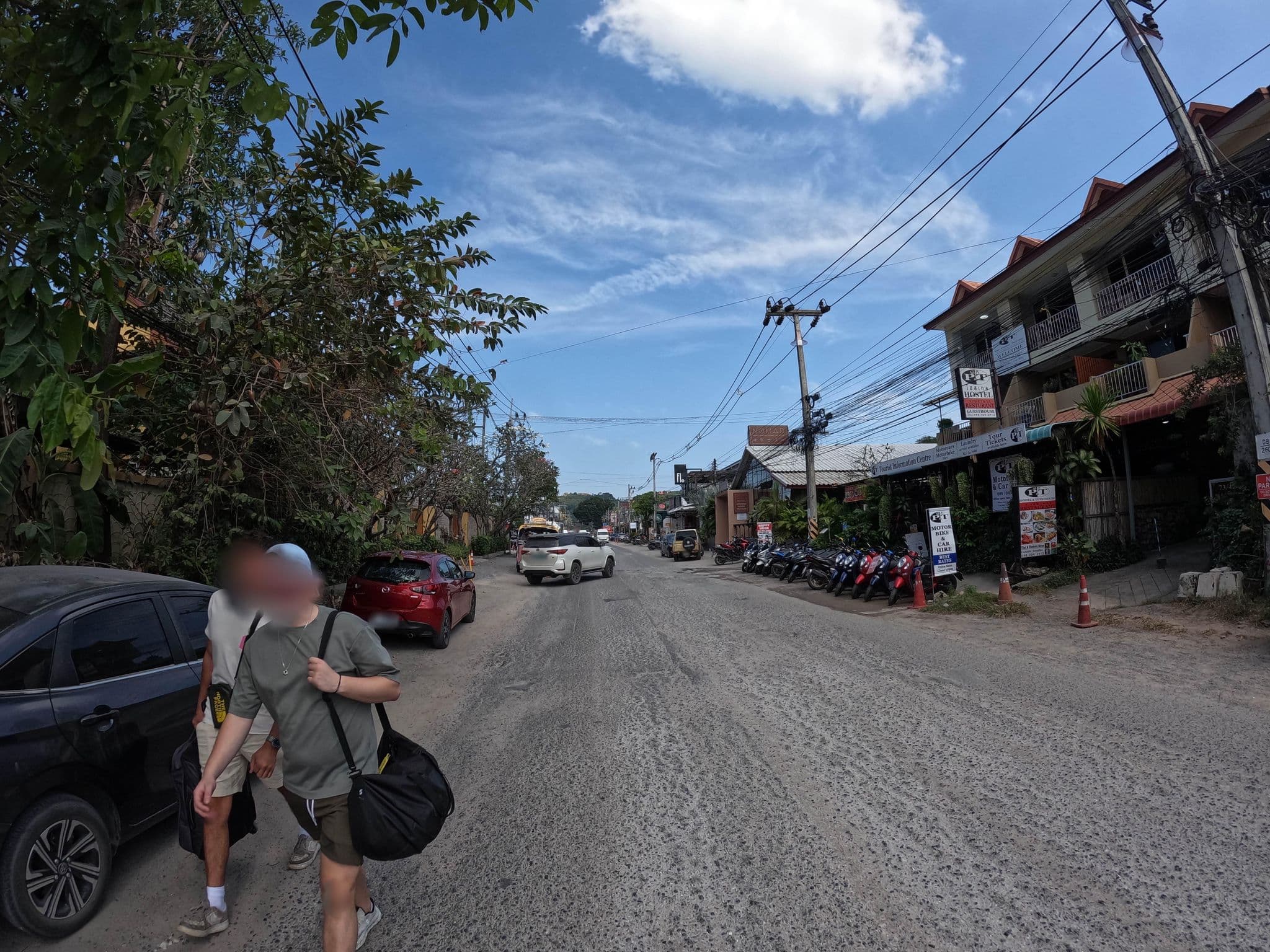 Street view near P&T Hostel / Restaurant / Travel Agency, Ko Samui — © lucomsky (CC BY-SA · Mapillary)