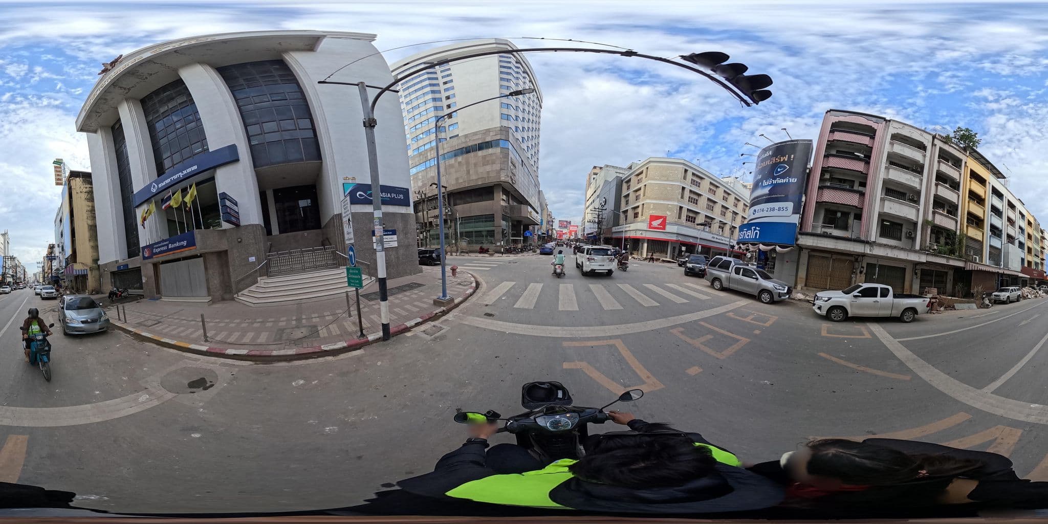 Street view near Siam City Hotel - Hatyai, Hat Yai — © PMU-B (CC BY-SA · Mapillary)