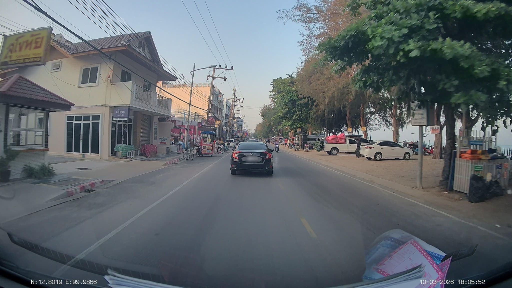 Street view near Mun-kong Resort, Cha-am — © ThailandCambodia (CC BY-SA · Mapillary)