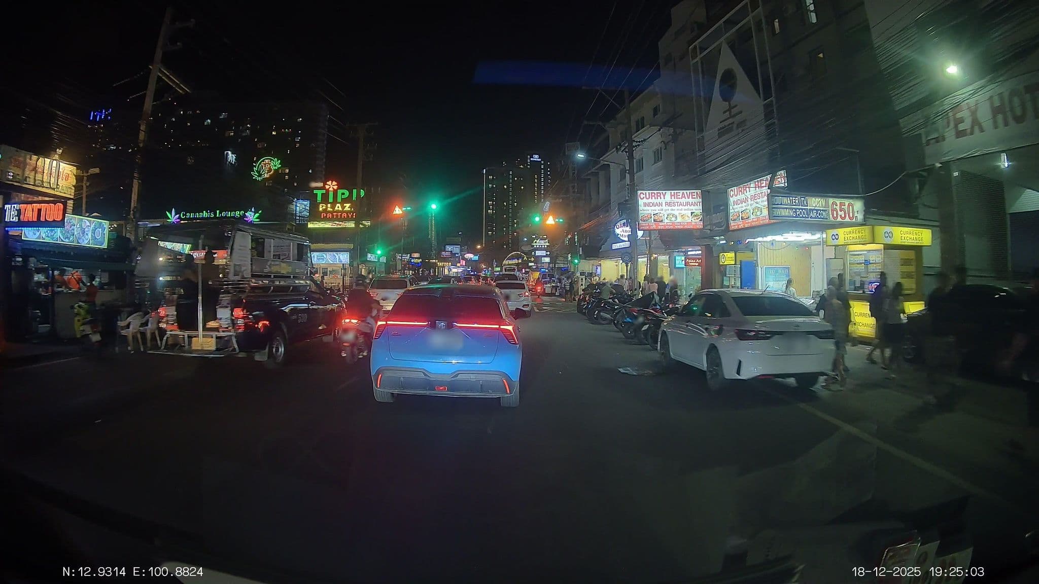 Street view near Evergreen Hotel, Pattaya — © ThailandCambodia (CC BY-SA · Mapillary)