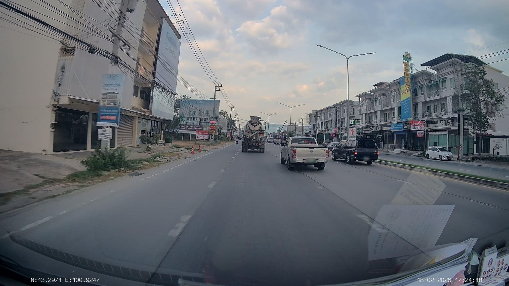 Street view near Grandbangsan Hotel, Ban Ang Sila — © ThailandCambodia (CC BY-SA · Mapillary)
