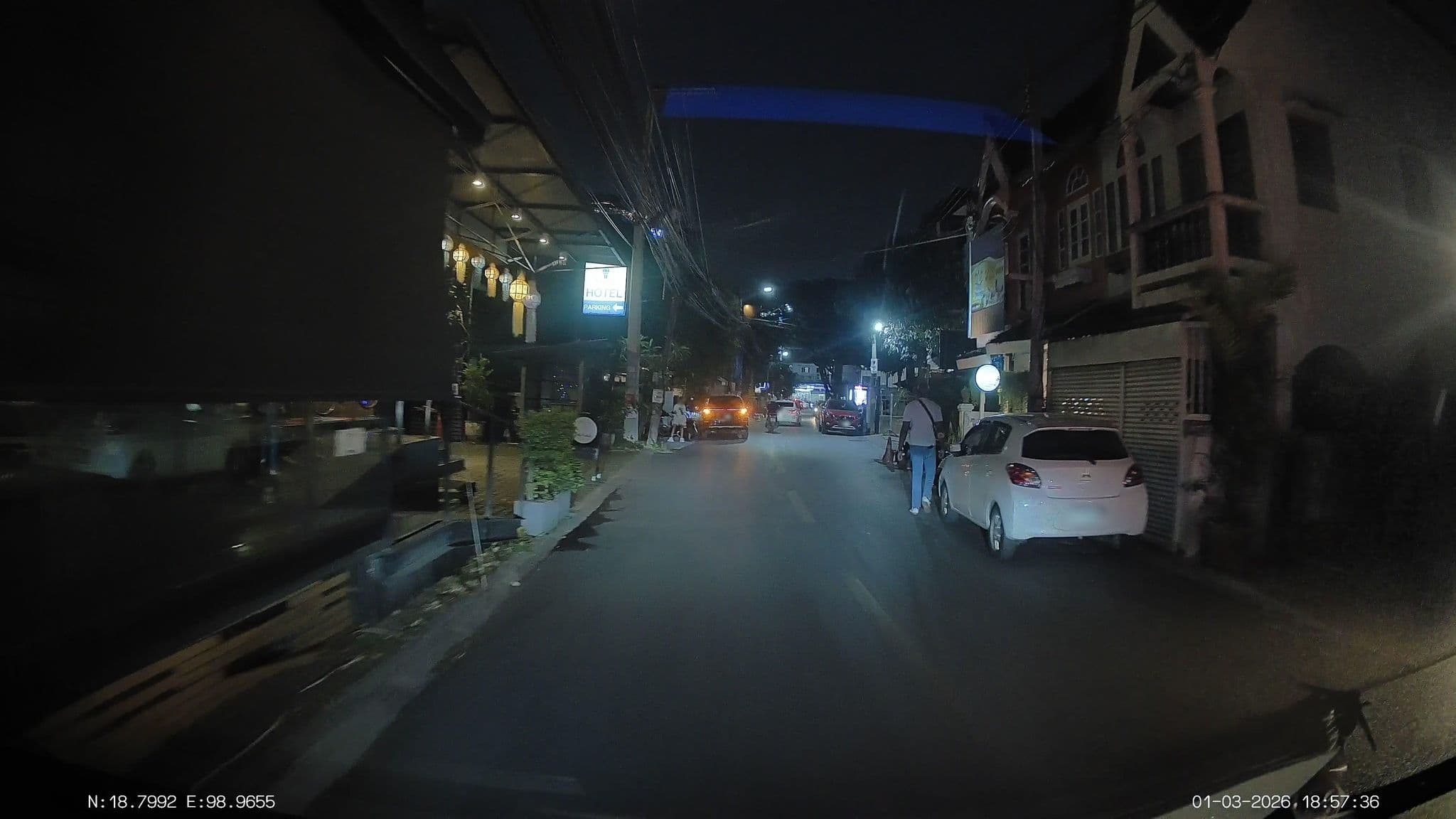 Street view near Sanae’ Townhouse, Chiang Mai — © ThailandCambodia (CC BY-SA · Mapillary)