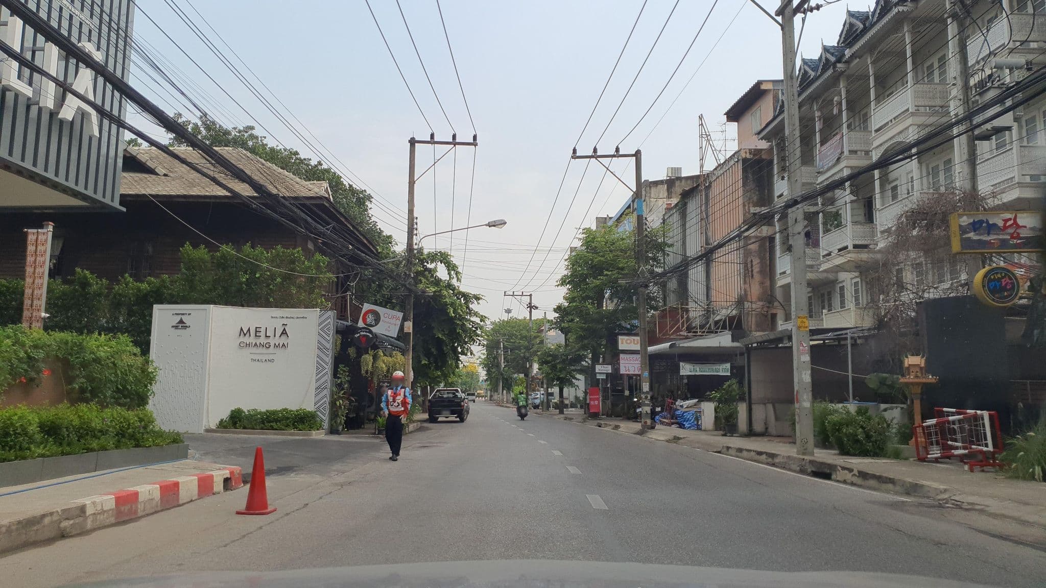 Street view near Marktel & Coffee, Chiang Mai — © jrcarlsen (CC BY-SA · Mapillary)
