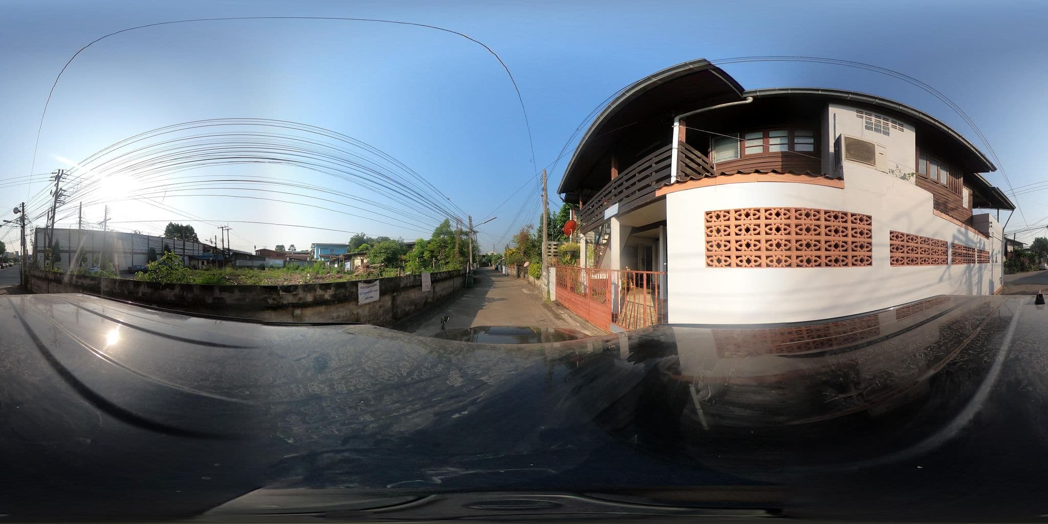 Street view near Ban Himwat Hostel, Nan — © SoT (CC BY-SA · Mapillary)