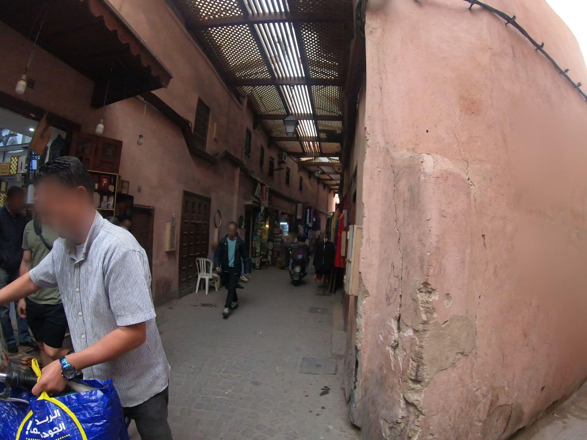 Street view near Riad Amsffah, Marrakesh — © algirdasc (CC BY-SA · Mapillary)