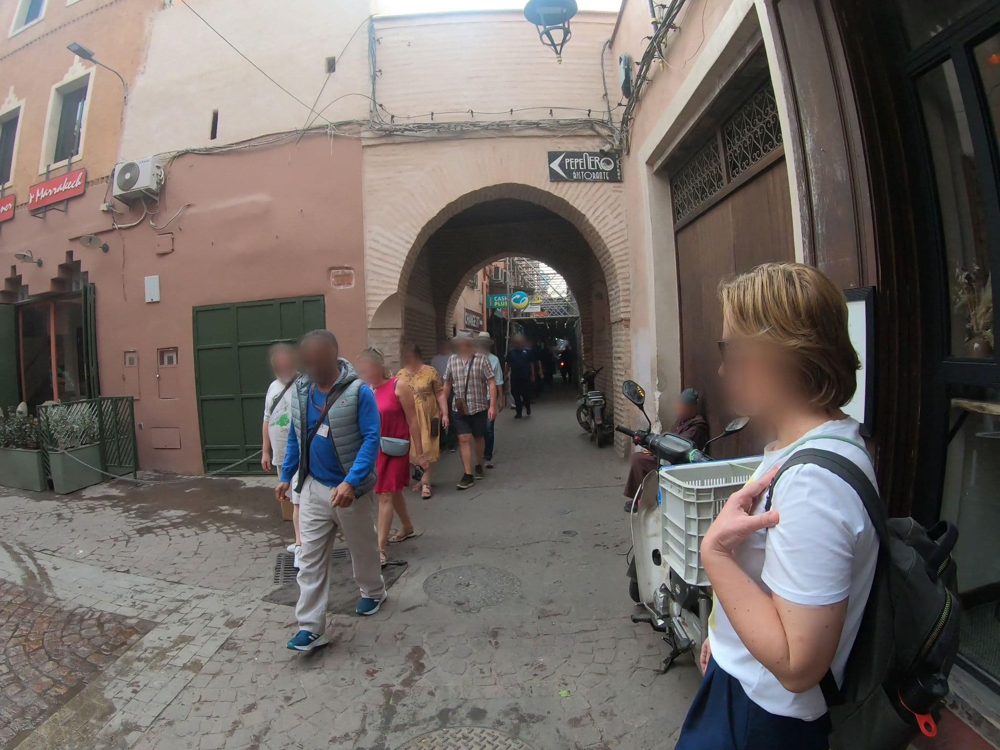 Street view near Riad Leila, Marrakesh — © algirdasc (CC BY-SA · Mapillary)