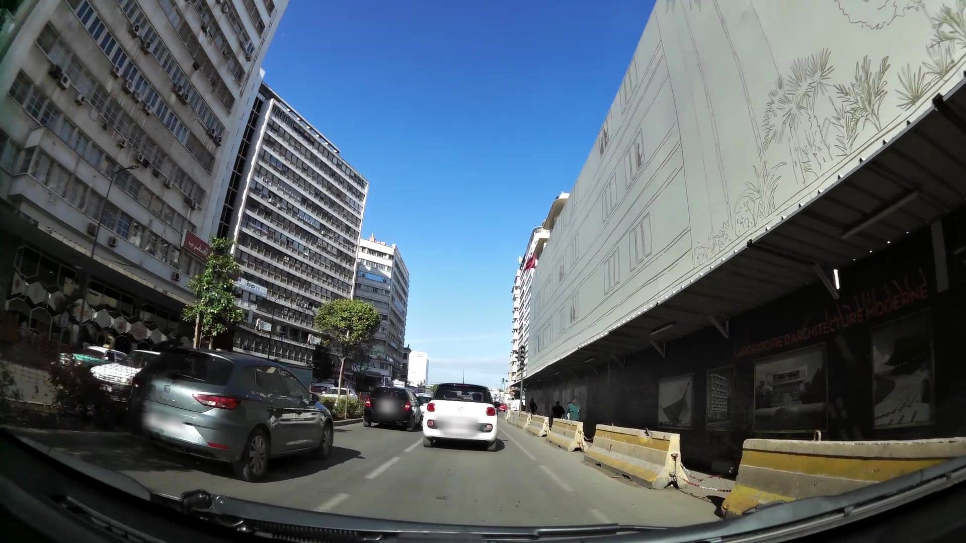Street view near Oum hotel, Casablanca — © kaartcam (CC BY-SA · Mapillary)