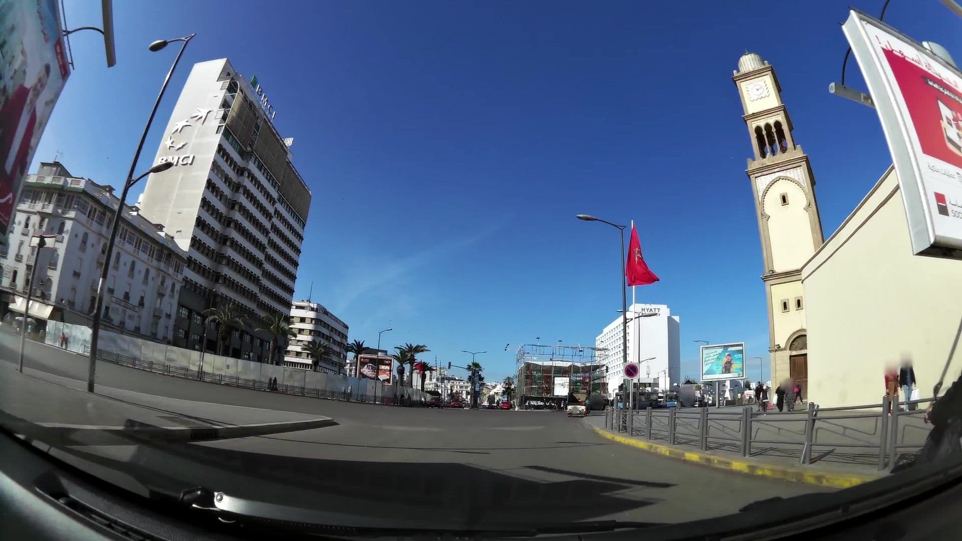 Street view near Hotel Triomphe, Casablanca — © kaartcam (CC BY-SA · Mapillary)