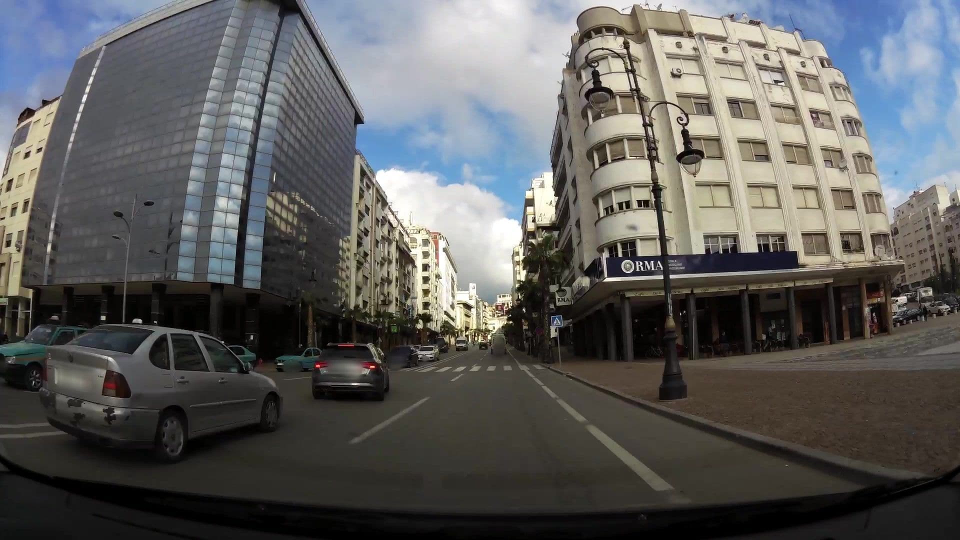 Street view near Hotel Farah, Tangier — © kaartcam (CC BY-SA · Mapillary)
