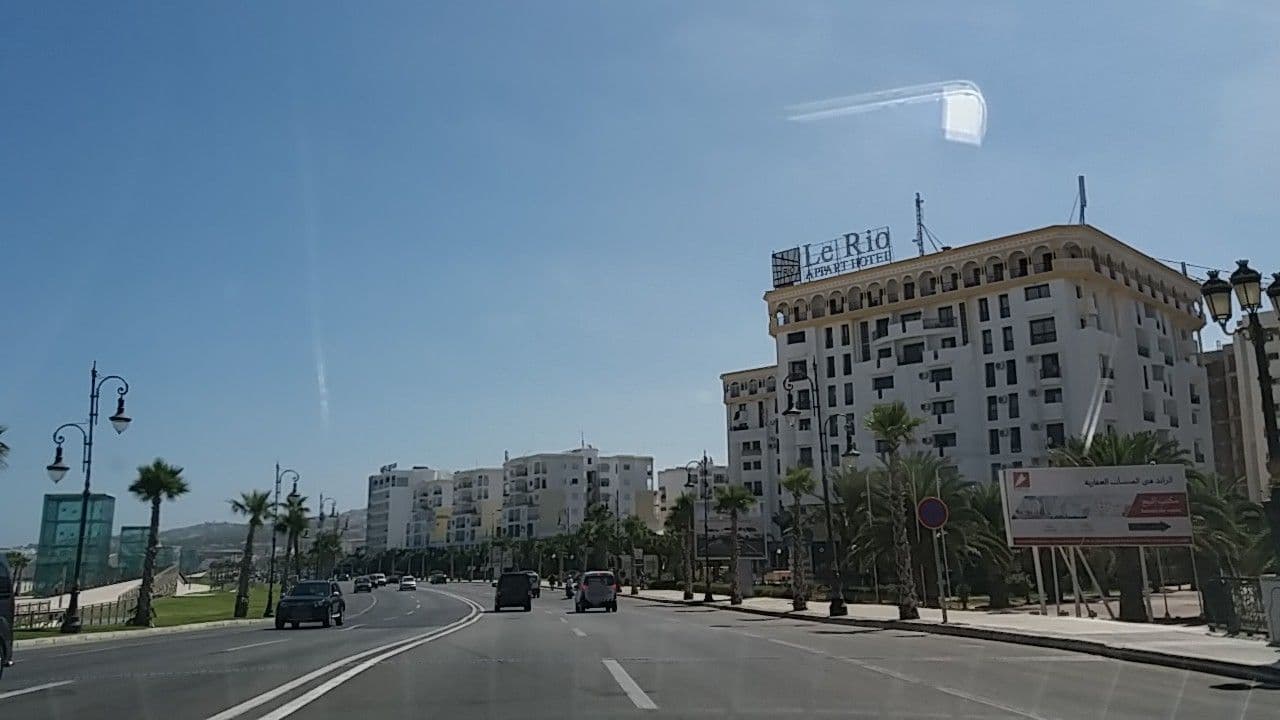 Street view near Rio Apart Hotel, Tangier — © tangermycity (CC BY-SA · Mapillary)