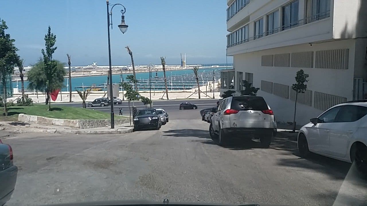 Street view near Hotel Charf, Tangier — © tangermycity (CC BY-SA · Mapillary)