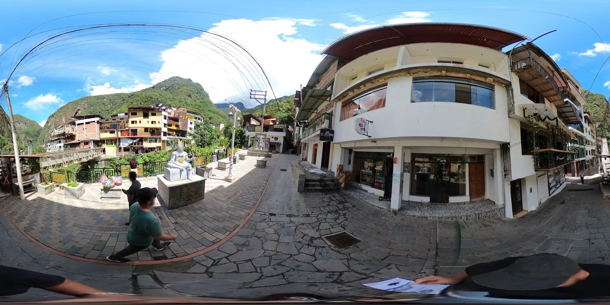 Street view near Pirwa Hostel, Machupicchu — © jaderbavaresco (CC BY-SA · Mapillary)