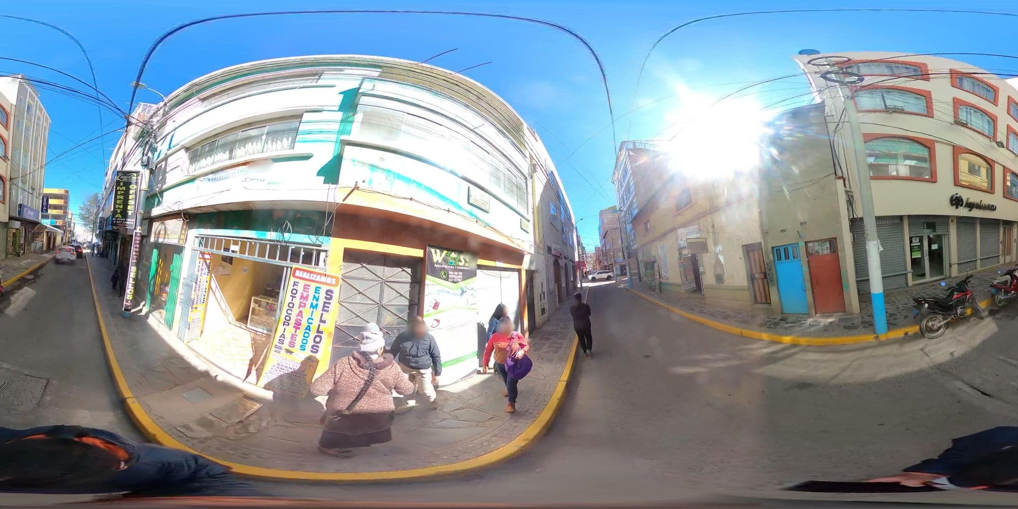 Street view near Puno Hostel, Puno — © johnarupire (CC BY-SA · Mapillary)