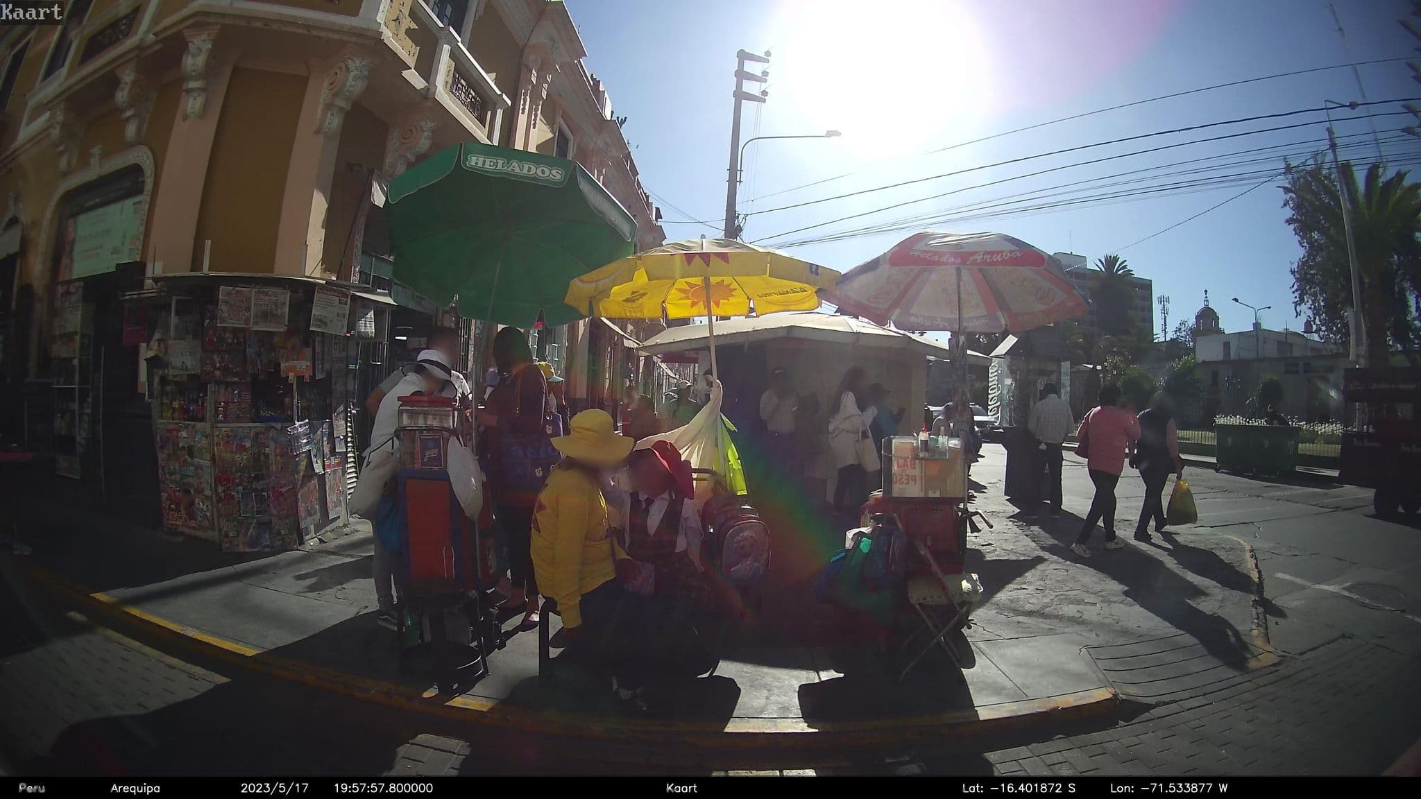 Street view near Pirwa Hostel, Arequipa — © kaart_2 (CC BY-SA · Mapillary)