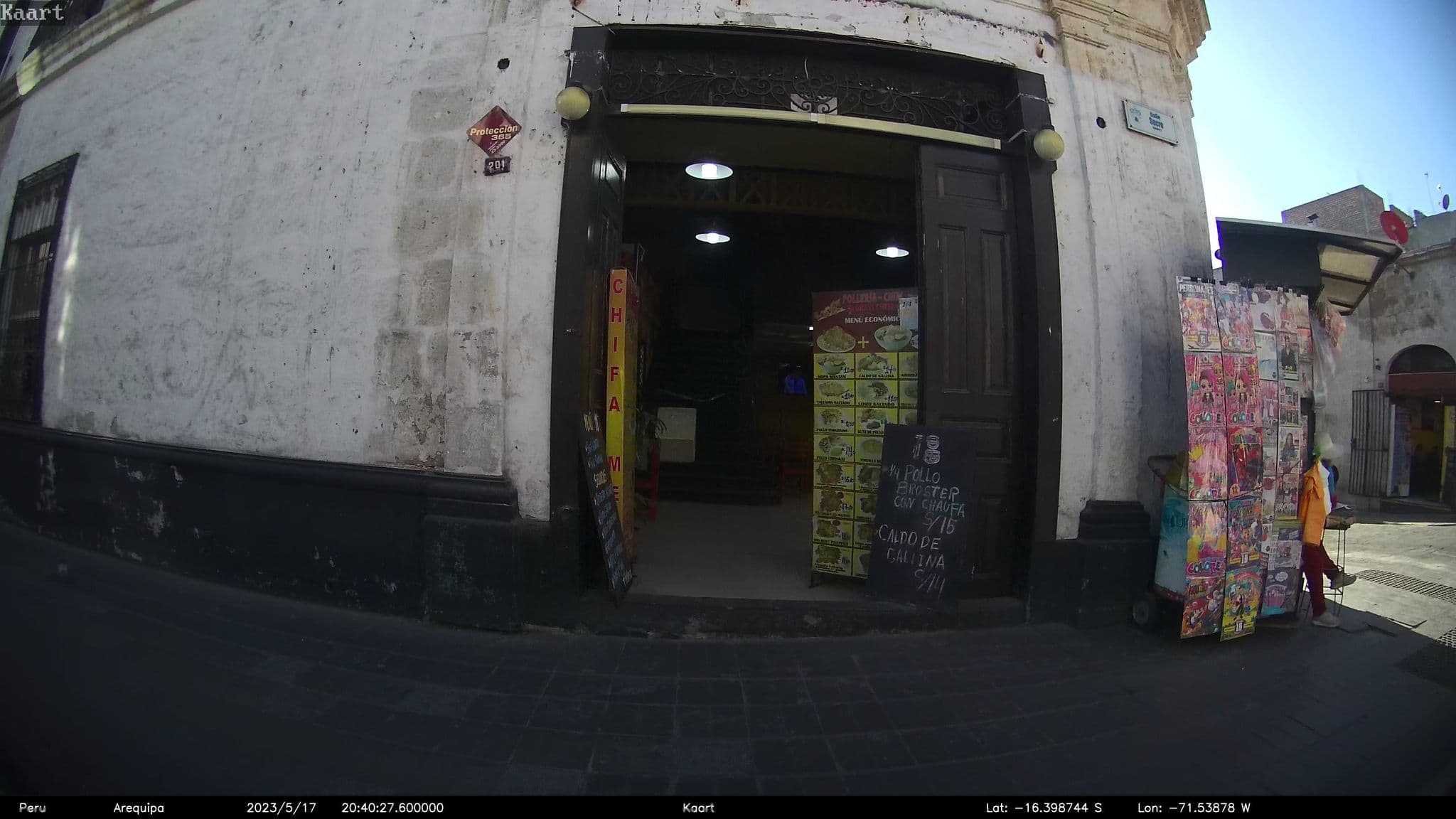 Street view near Misti Hostel B&B, Arequipa — © kaart_2 (CC BY-SA · Mapillary)