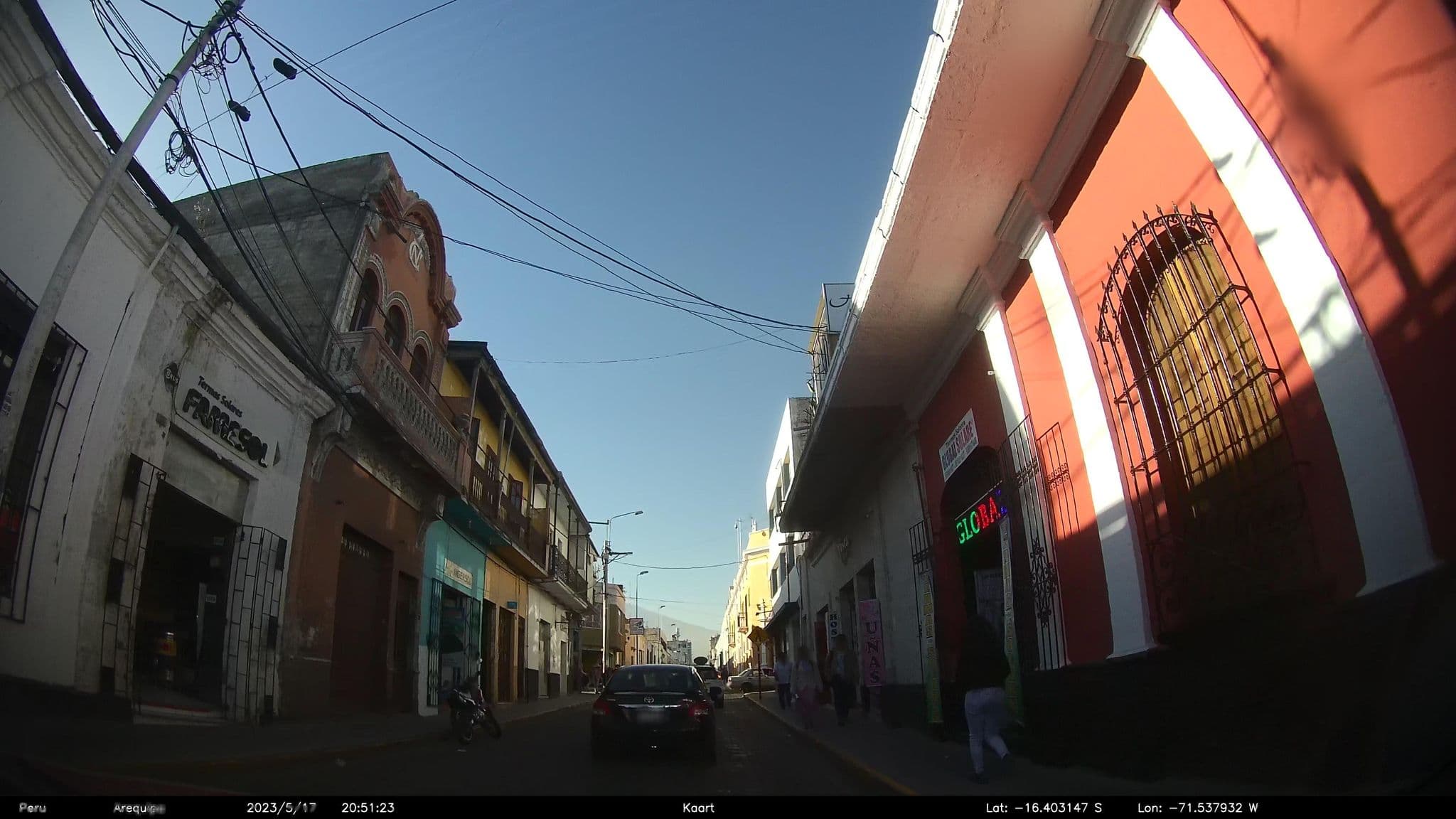 Street view near Hospedaje Casona Moya, Arequipa — © kaart_2 (CC BY-SA · Mapillary)