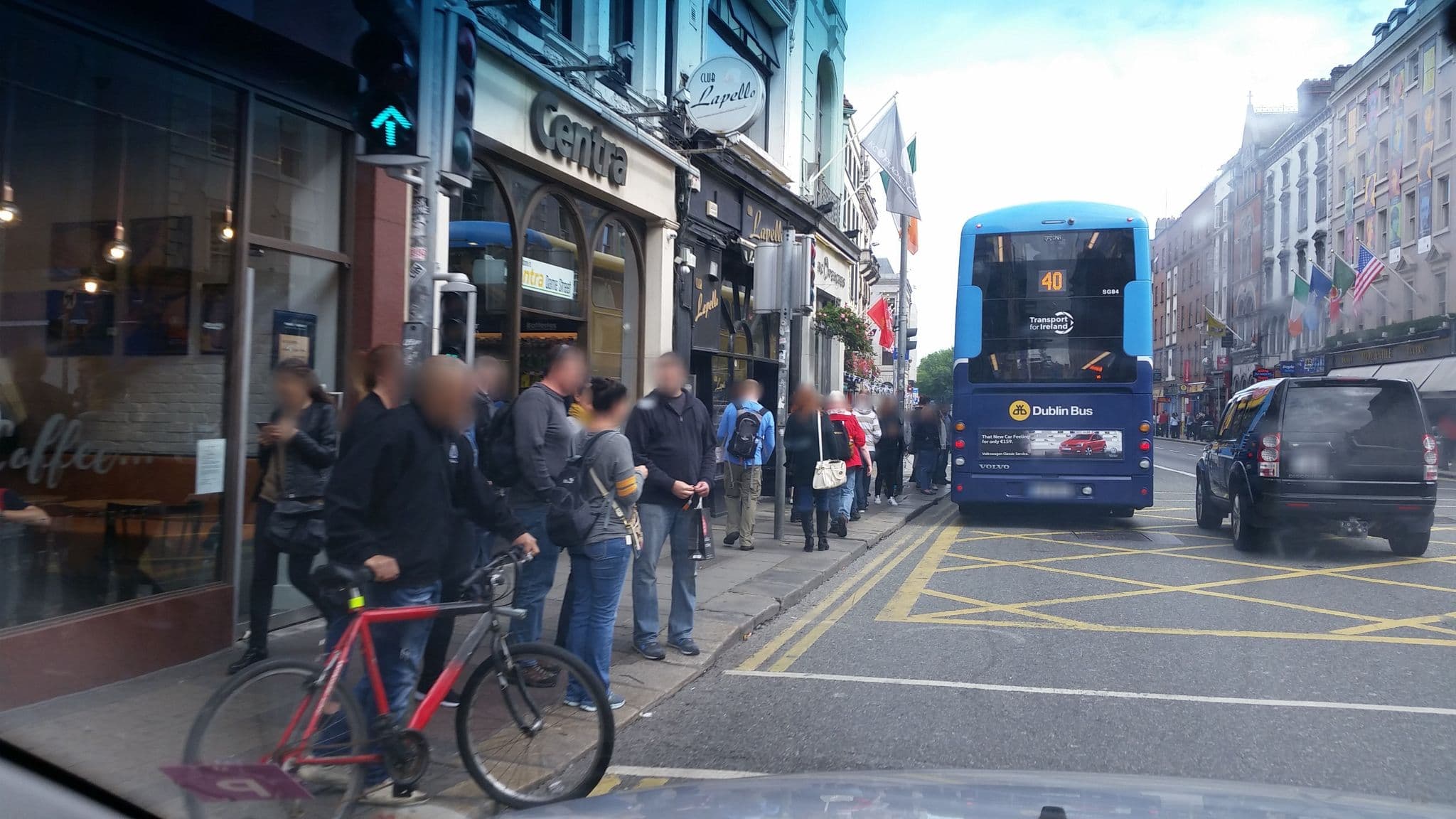 Street view near 25 Eustace Street, Dublin — © debigc (CC BY-SA · Mapillary)