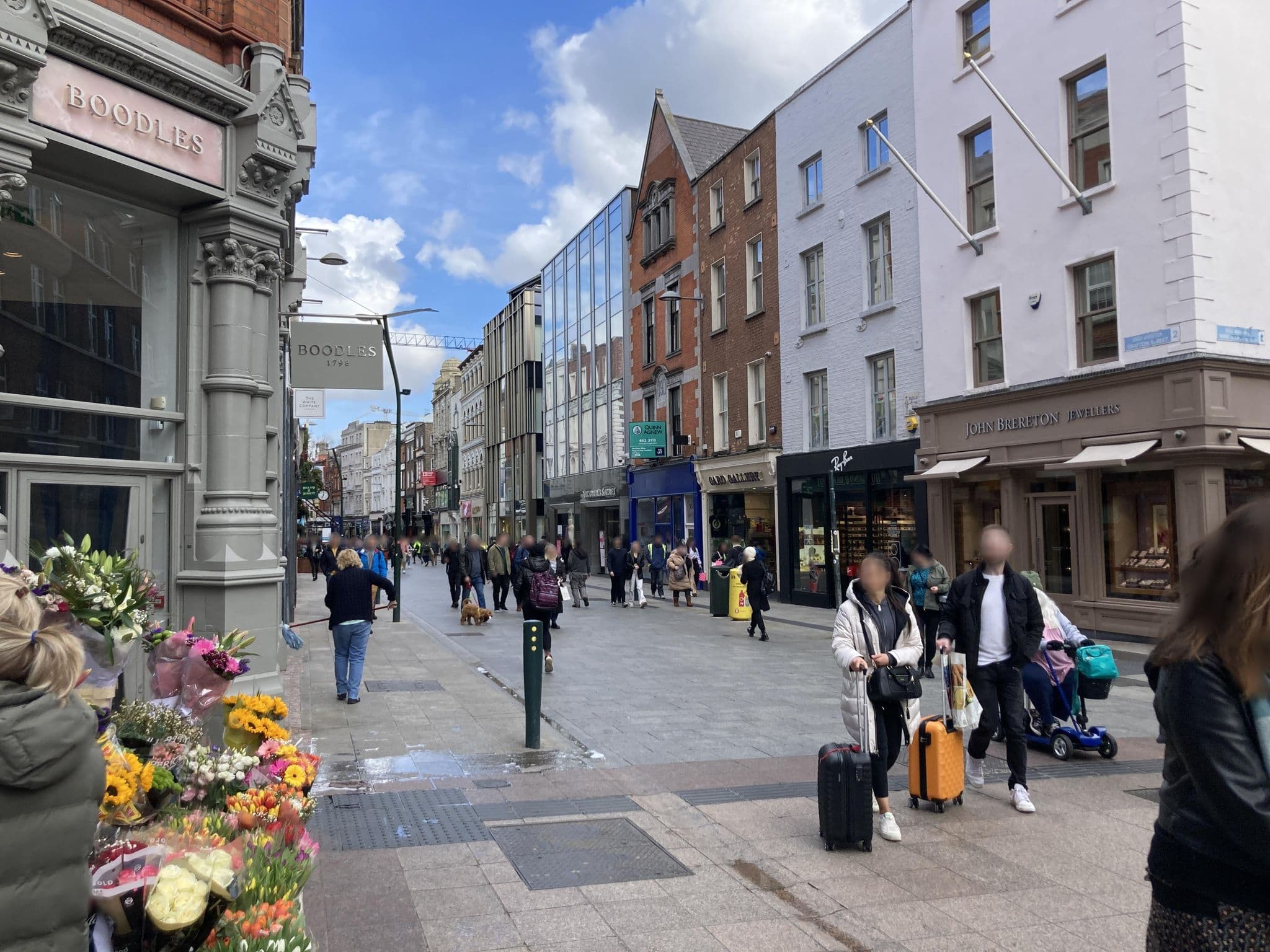 Street view near Grafton Street Studios, Dublin — © deleted_user (CC BY-SA · Mapillary)
