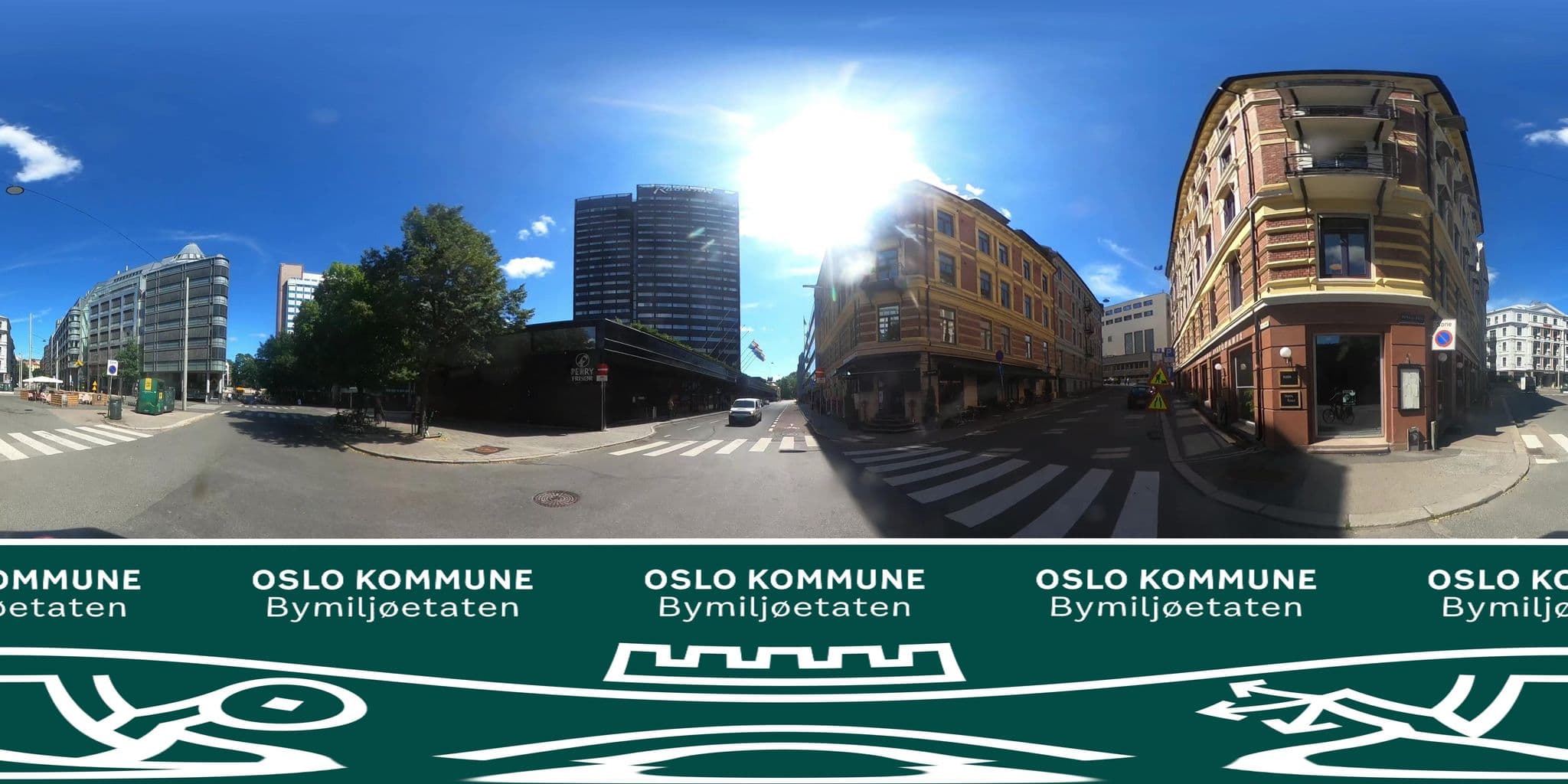 Street view near Radisson blu swimming pool, Oslo — © BYM_OlaJuulHolm (CC BY-SA · Mapillary)