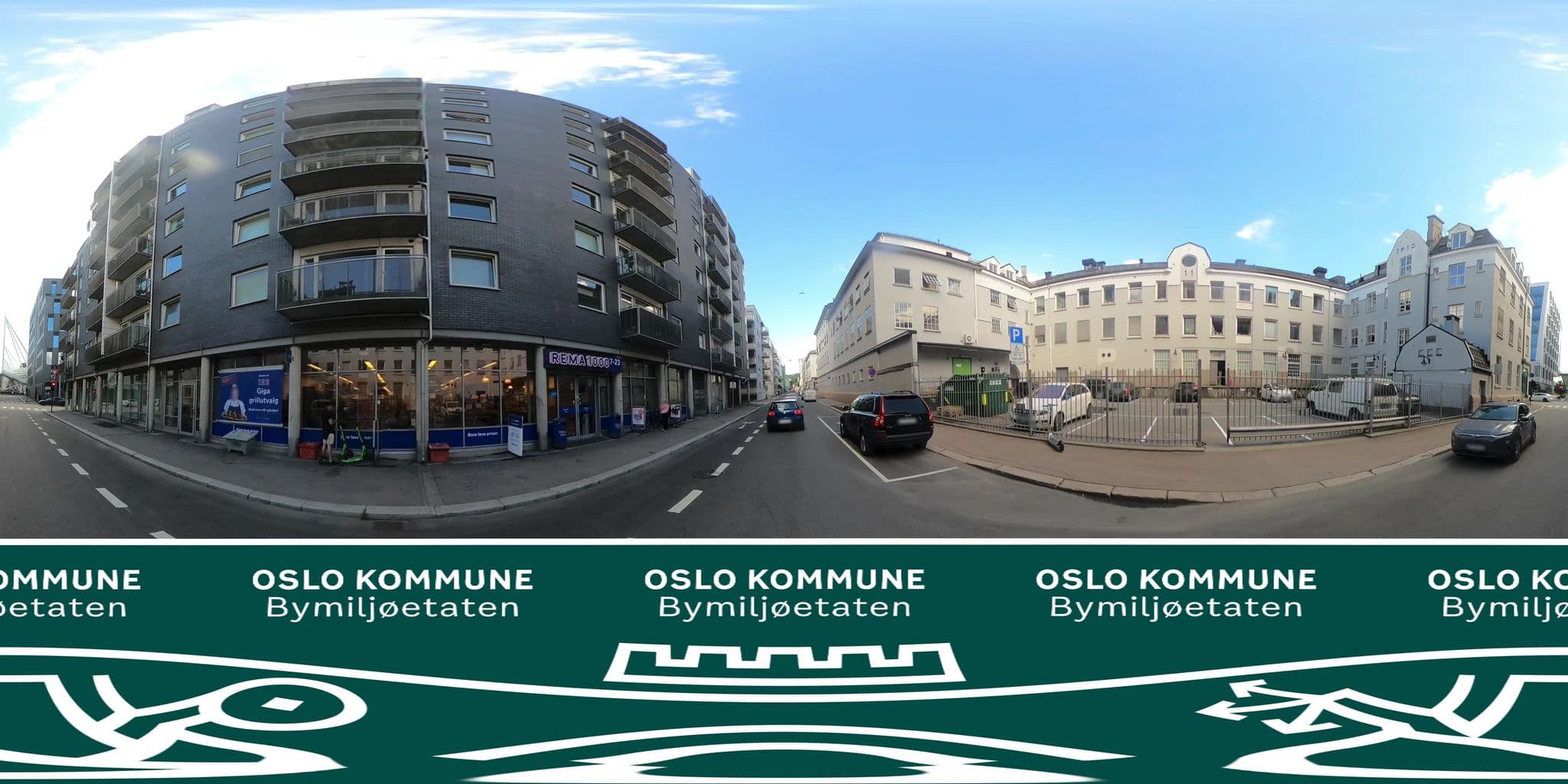 Street view near Oslo central station apartments, Oslo — © BYM_OlaJuulHolm (CC BY-SA · Mapillary)