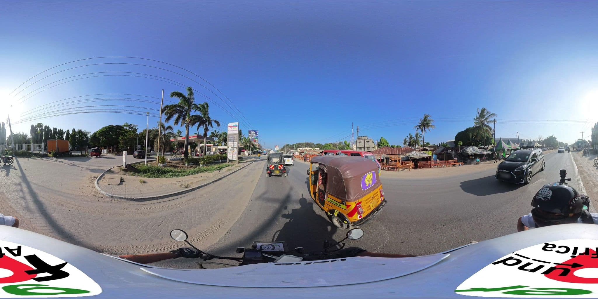 Street view near Travellers Beach Hotel, Mombasa — © GetFound_Africa (CC BY-SA · Mapillary)