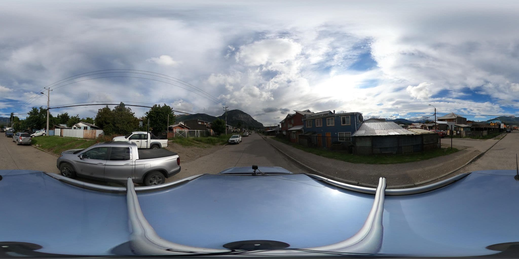 Street view near Hostal Viento Sur, Coyhaique — © Kaart_Local (CC BY-SA · Mapillary)