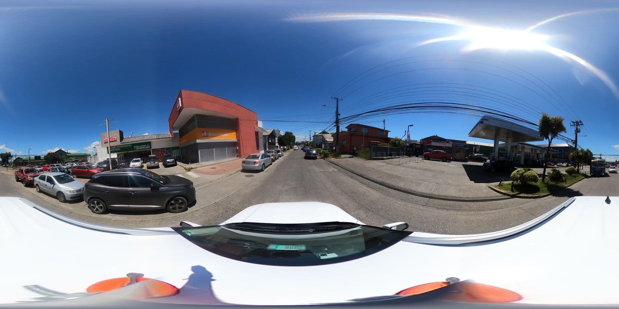 Street view near Hostal Casa de Feliza, Valdivia — © SolutivaSistemas (CC BY-SA · Mapillary)