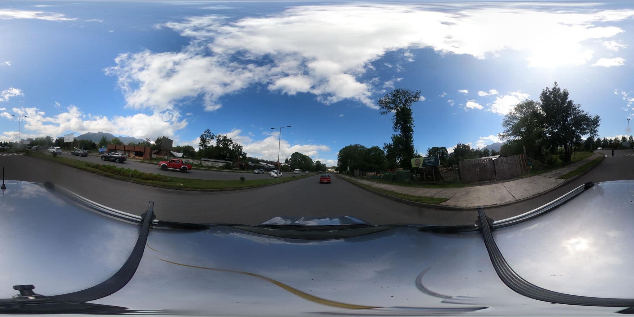 Street view near Ellie's B&B, Pucón — © Kaart_Local (CC BY-SA · Mapillary)