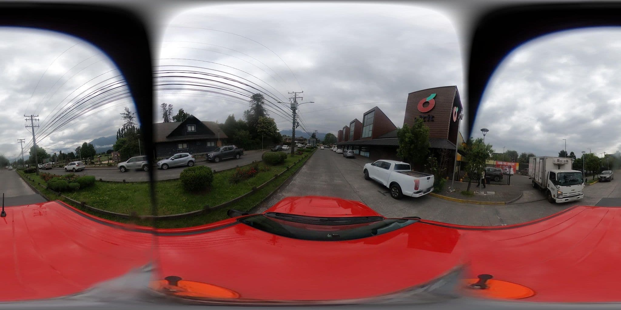 Street view near Hostal Casona Los Alamos, Pucón — © SolutivaSistemas (CC BY-SA · Mapillary)