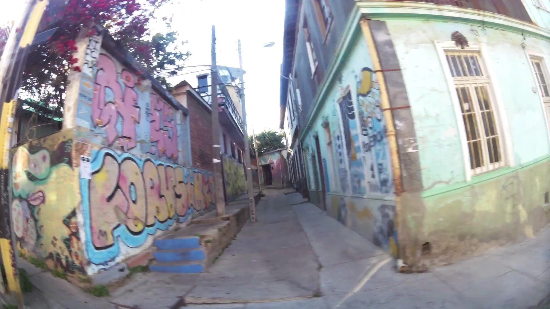 Street view near Escarabajo Hostel Valparaíso, Valparaíso — © kaartcam (CC BY-SA · Mapillary)