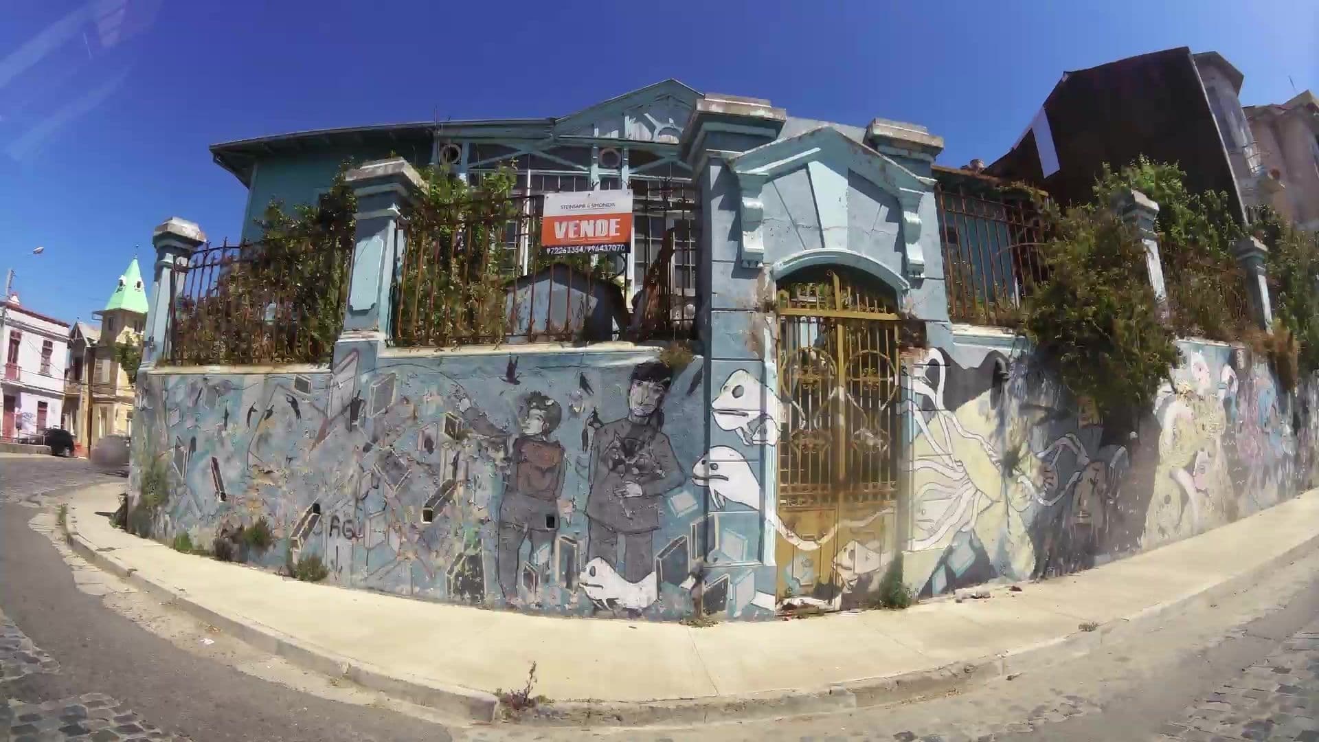 Street view near Blauhaus, Valparaíso — © kaartcam (CC BY-SA · Mapillary)